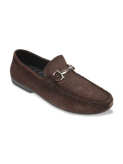 

Regal Men Brown Textured Nubuck Loafers Casual Shoes