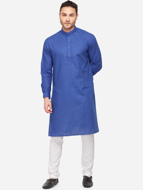 

Modi Kurta Men Navy Blue Kurta