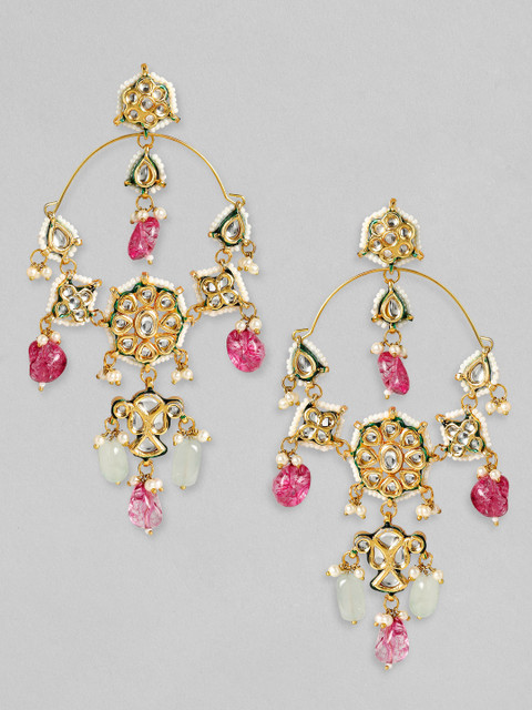 

rubans LUXURY Gold-Toned Contemporary Drop Earrings