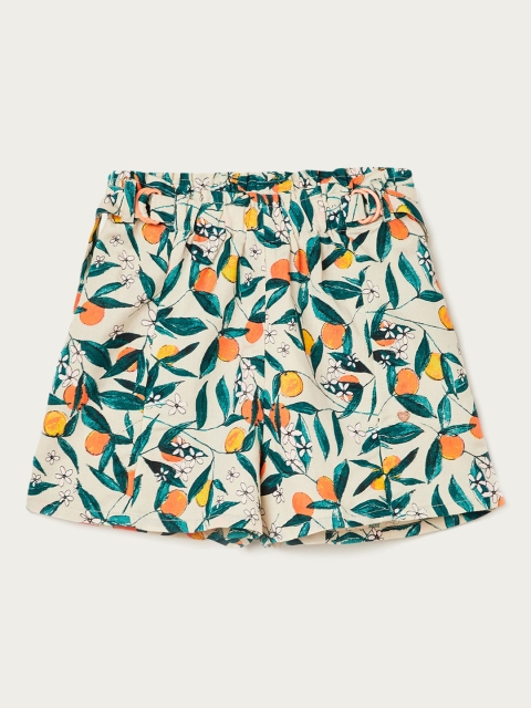 

Bossini Girls Multicoloured Printed Regular Fit Shorts, Multi