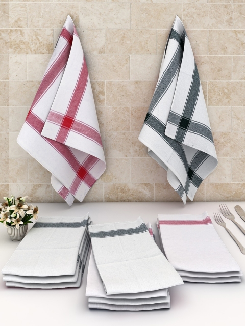 

Athom Trendz Pack Of 12 White Solid Cotton Cleaning Cloth