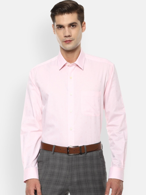 

Luxure by Louis Philippe Men Pink Regular Fit Solid Formal Shirt