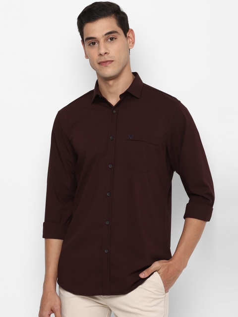 

Allen Solly Men Maroon Slim Fit Solid Casual Shirt