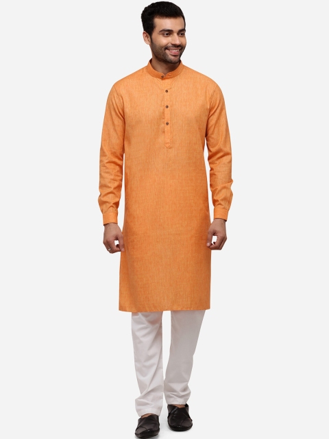 

Modi Kurta Men Orange Solid Kurta