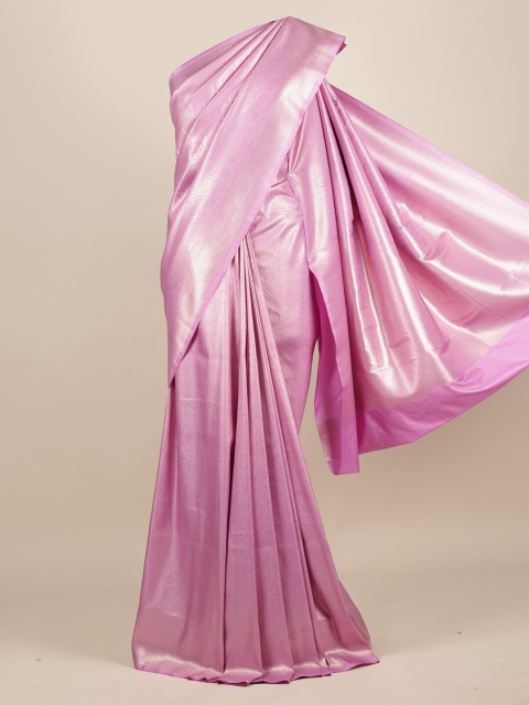 

Pothys Lavender & Silver-Coloured Jute Silk Woven Design Saree
