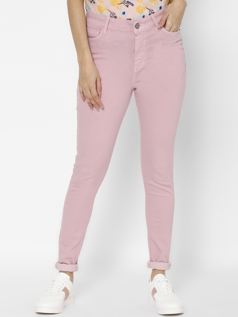 

Allen Solly Woman Women Pink Regular Fit Mid-Rise Clean Look Jeans