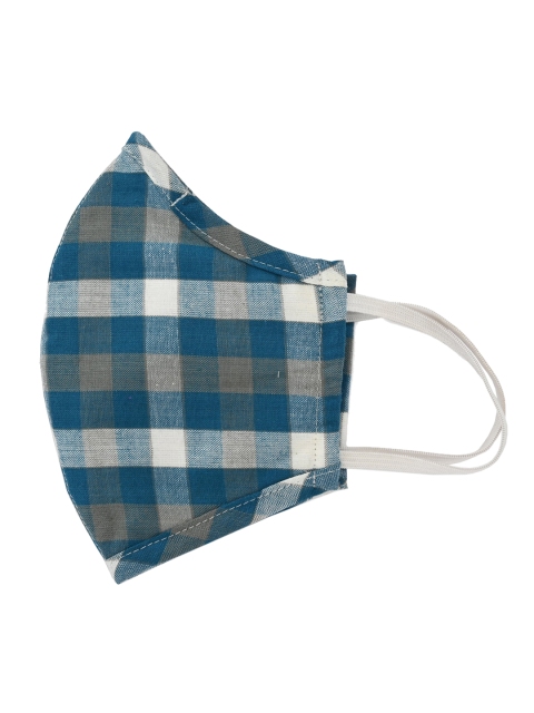 

AfroJack Multicoloured Checked 3-Ply 100% Giza Cotton Cloth Mask, Multi
