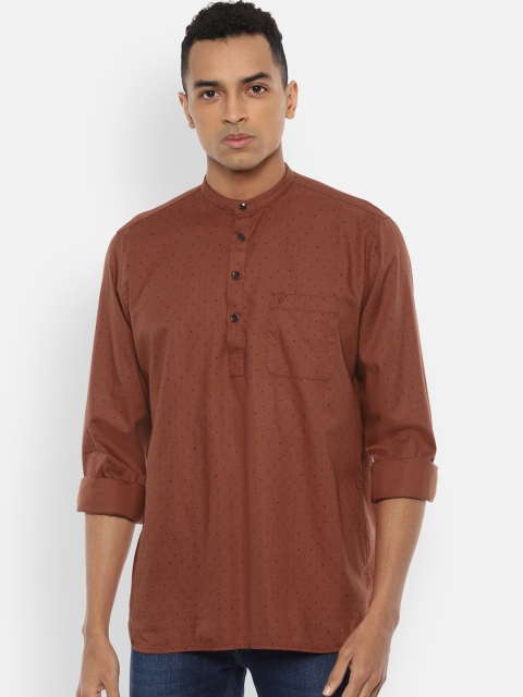 

Van Heusen Sport Men Brown & Black Slim Fit Printed Casual Shirt