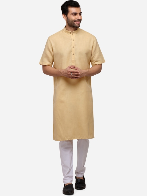 

Modi Kurta Plus Size Men Beige Kurta