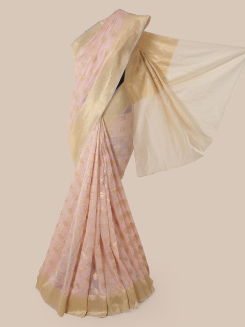 

Pothys Peach-Coloured Pure Silk Woven Design Banarasi Saree