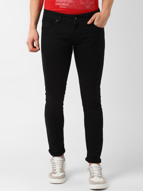 

Peter England Casuals Men Black Skinny Fit Mid-Rise Clean Look Jeans