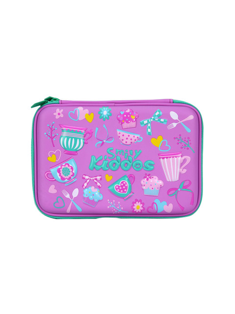

Smily Kiddos Kids Purple & Green Printed Pencil Case