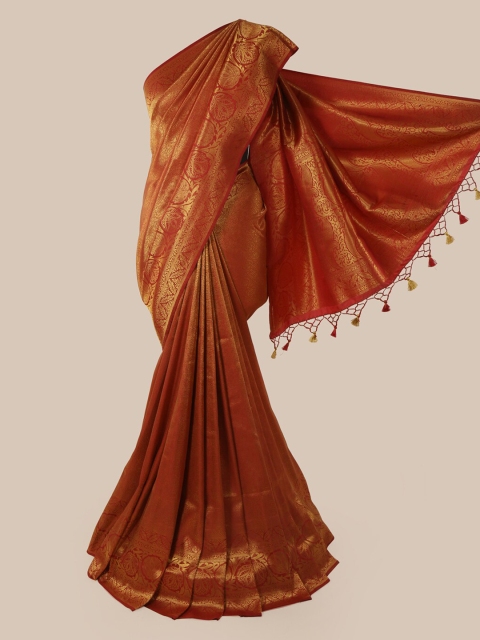 

Pothys Maroon Pure Silk Woven Design Banarasi Saree