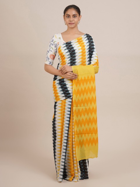 

Pothys Multicoloured Printed Pure Cotton Saree, Multi