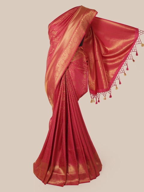

Pothys Pink Pure Silk Woven Design Banarasi Saree