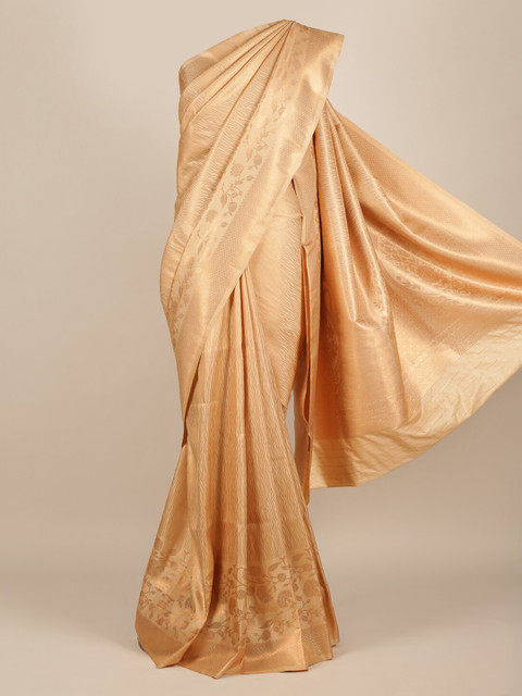 

Pothys Cream-Coloured Woven Design Jute Silk Saree