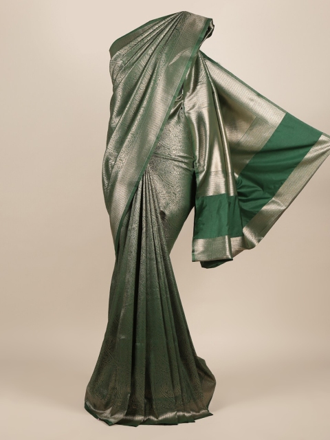 

Pothys Green Woven Design Jute Silk Saree