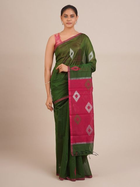 

Pothys Green Woven Design Silk Cotton Saree