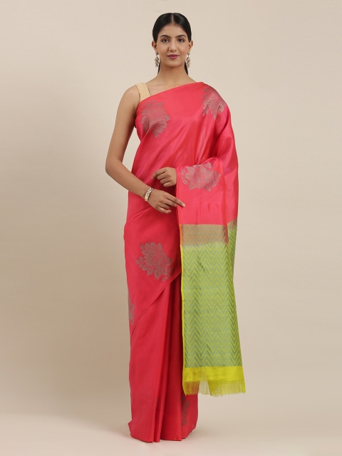 

The Chennai Silks Pink Pure Silk Woven Design Kanjeevaram Saree