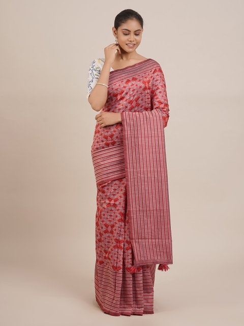 

Pothys Red Printed Pure Cotton Saree
