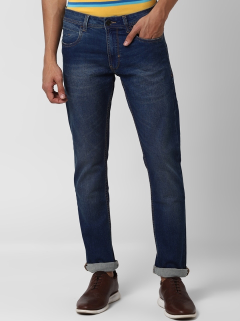 

Peter England Casuals Men Blue Tapered Fit Mid-Rise Clean Look Jeans
