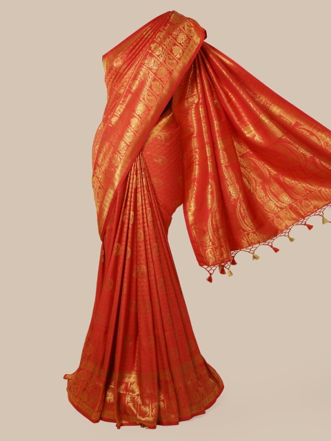 

Pothys Red Pure Silk Woven Design Banarasi Saree