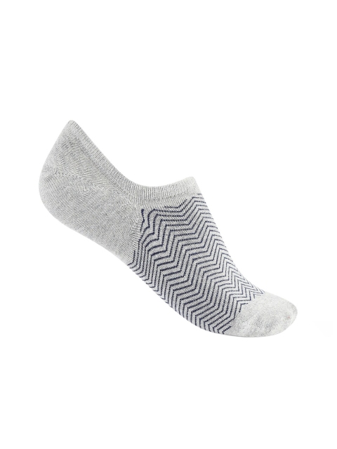 

Ajile by Pantaloons Men Grey Melange Zig-Zag Shoe-Liners