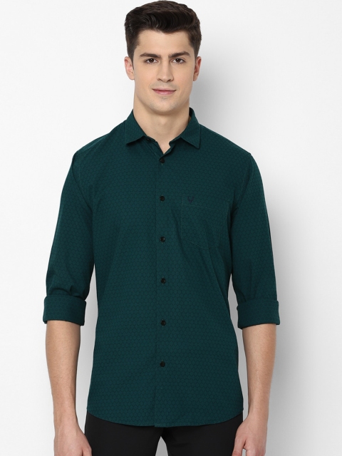 

Allen Solly Men Green Slim Fit Printed Smart Casual Shirt