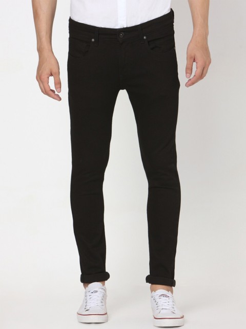 

SPYKAR Men Black Pure Cotton Skinny Fit Jeans