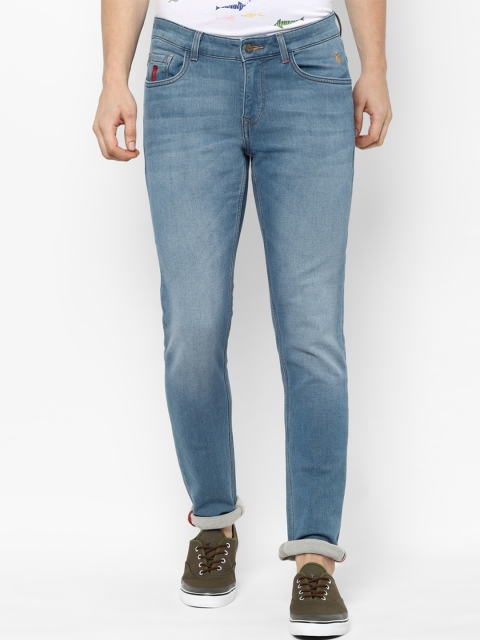 

SIMON CARTER LONDON Men Blue Slim Fit Mid-Rise Clean Look Stretchable Jeans