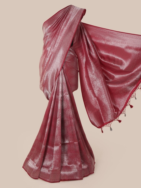 

Pothys Maroon Pure Silk Woven Design Banarasi Saree