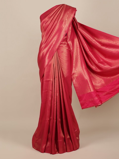 

Pothys Magenta Woven Design Jute Silk Saree