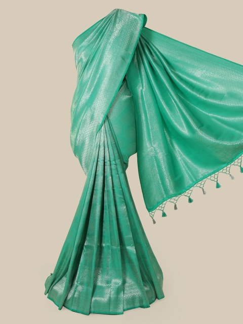 

Pothys Green Pure Silk Woven Design Banarasi Saree