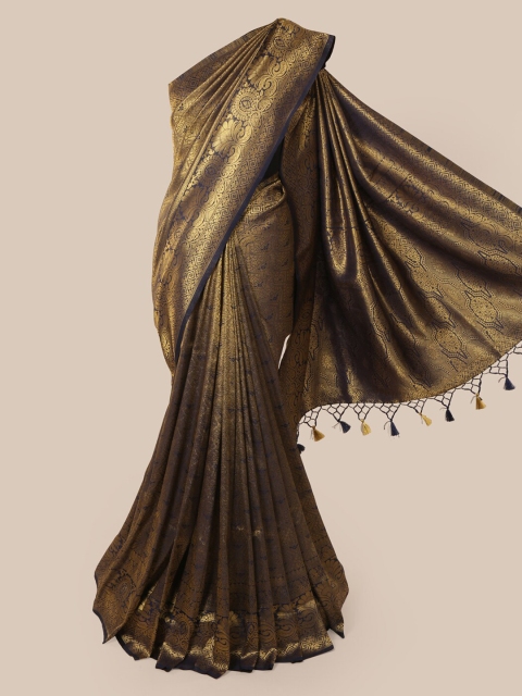 

Pothys Blue Pure Silk Woven Design Banarasi Saree