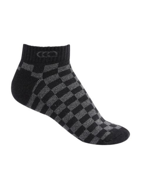 

Ajile by Pantaloons Men Grey & Black Patterned Ankle-Length Socks