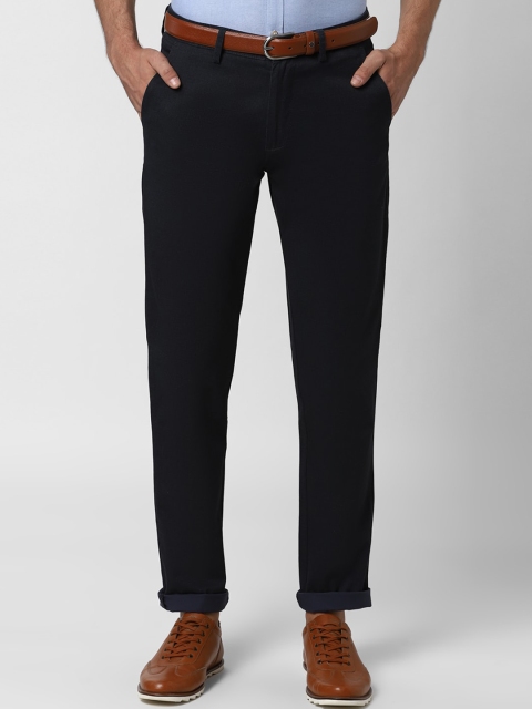 

Peter England Casuals Men Navy Blue Slim Fit Solid Regular Trousers