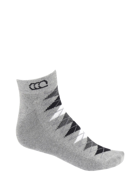 

Ajile by Pantaloons Men Grey & Black Patterned Above Ankle-Length Socks