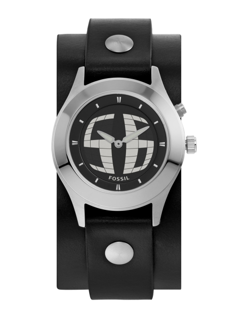 

Fossil Women Black & Grey Big Tic Analogue Watch ES4936