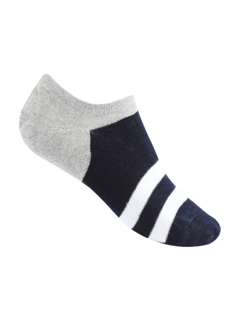 

Ajile by Pantaloons Men Navy Blue & White Striped Socks