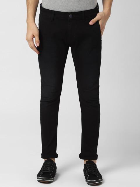 

Peter England Casuals Men Black Skinny Fit Mid-Rise Clean Look Jeans