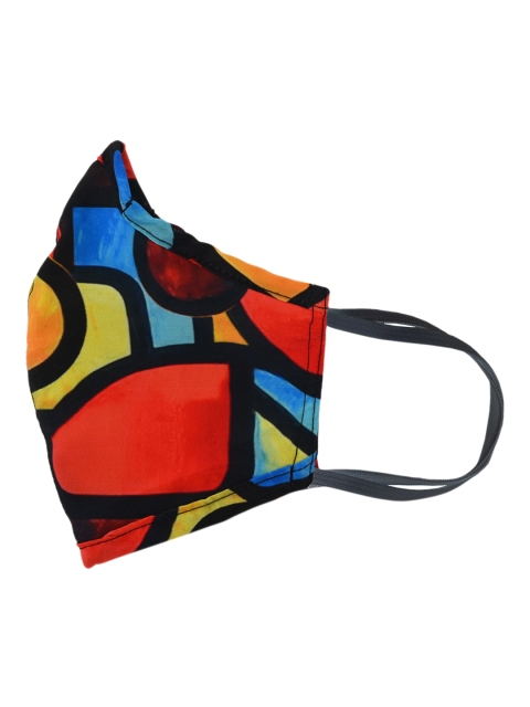 

AfroJack Unisex Pack Of 4 3 Ply Blue & Red Printed Outdoor Mask