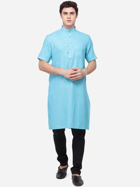 

Modi Kurta Men Blue Solid Kurta