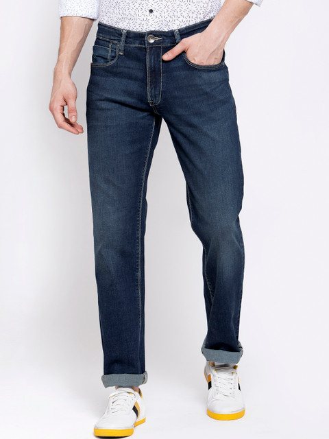 

Pepe Jeans Men Blue Regular Fit Mid-Rise Clean Look Jeans