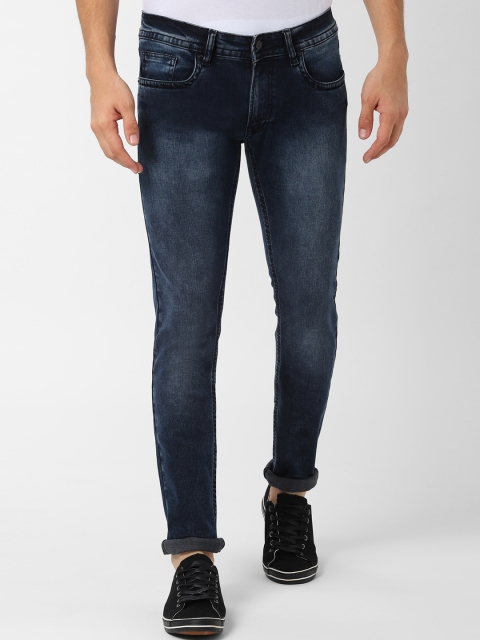 

Peter England Casuals Men Navy Blue Skinny Fit Mid-Rise Clean Look Stretchable Jeans