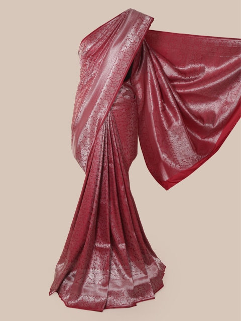 

Pothys Maroon Pure Silk Woven Design Banarasi Saree