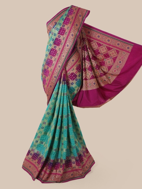 

Pothys Green Woven Design Pure Silk Saree