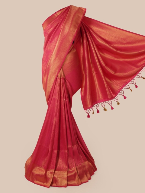

Pothys Pink Pure Silk Woven Design Banarasi Saree
