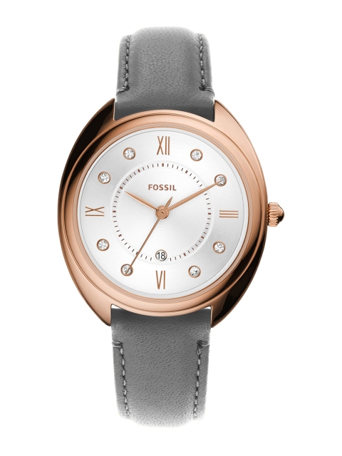 

Fossil Women White Analogue Watch ES5073, Silver