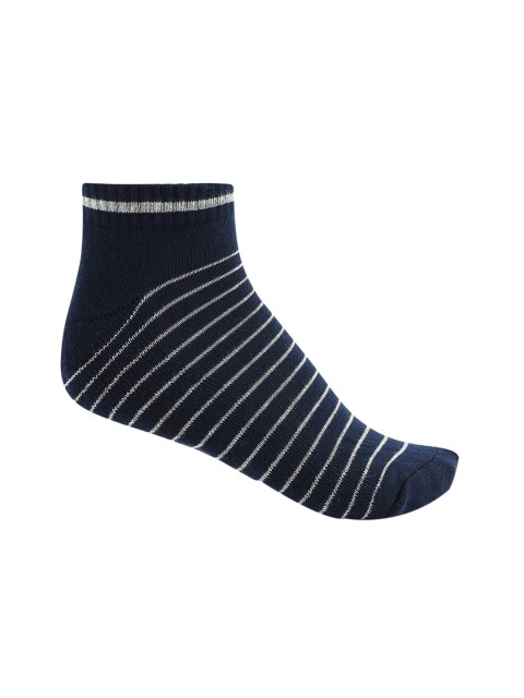 

Ajile by Pantaloons Men Navy Blue Striped Above Ankle-Length Socks