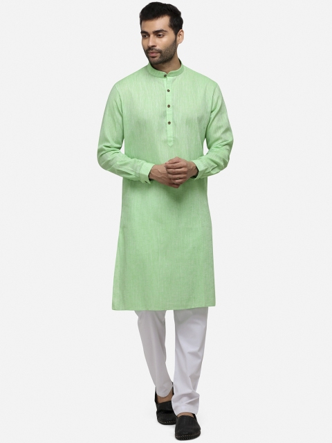 

Modi Kurta Plus Size Men Green Kurta